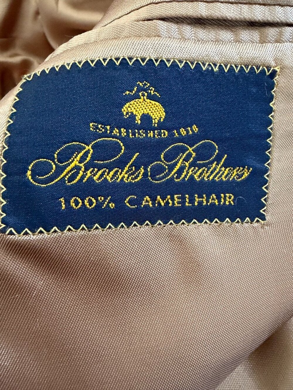 Vintage BROOKS BROTHERS Camel Hair Blazer 6 Women's - Picture 10 of 16